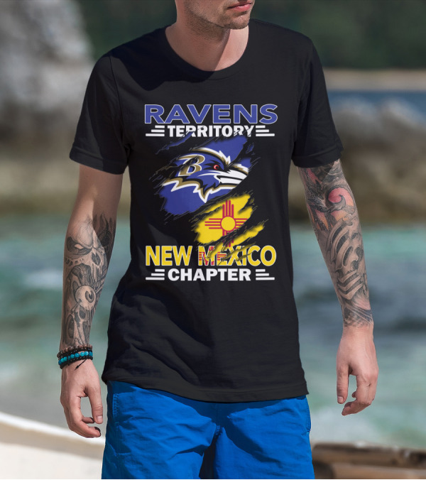 Ravens Territory New Mexico Chapter Baltimore Ravens Fan Club T-Shirt