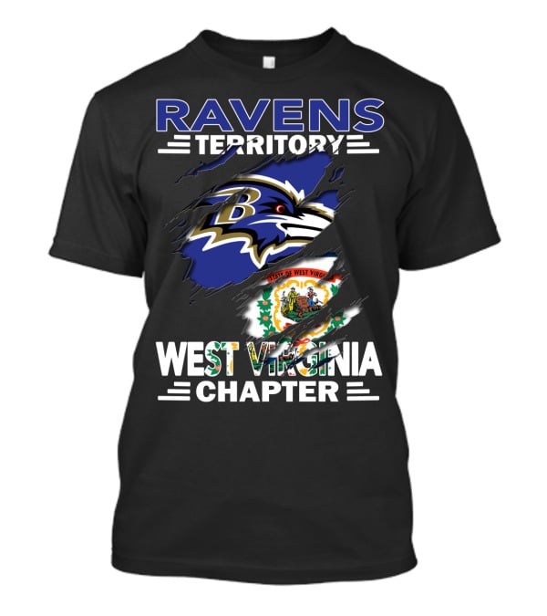 Ravens Territory West Virginia Chapter State Of West Virginia Ravens T-Shirt