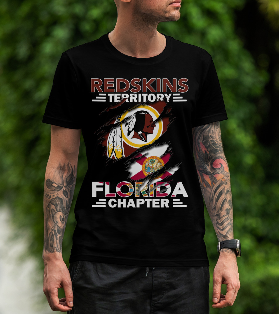 Redskins Territory Florida Chapter Washington Football Team Fan Base T-Shirt