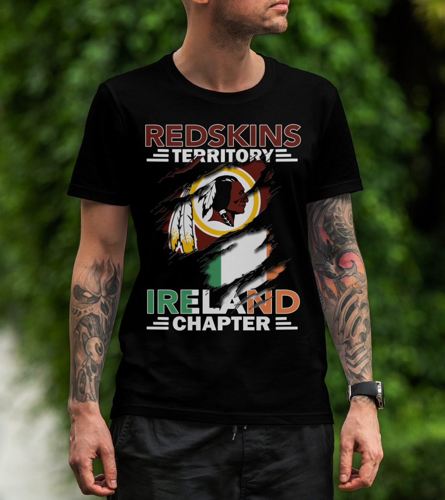Redskins Territory Ireland Chapter Flag Symbolism T-Shirt