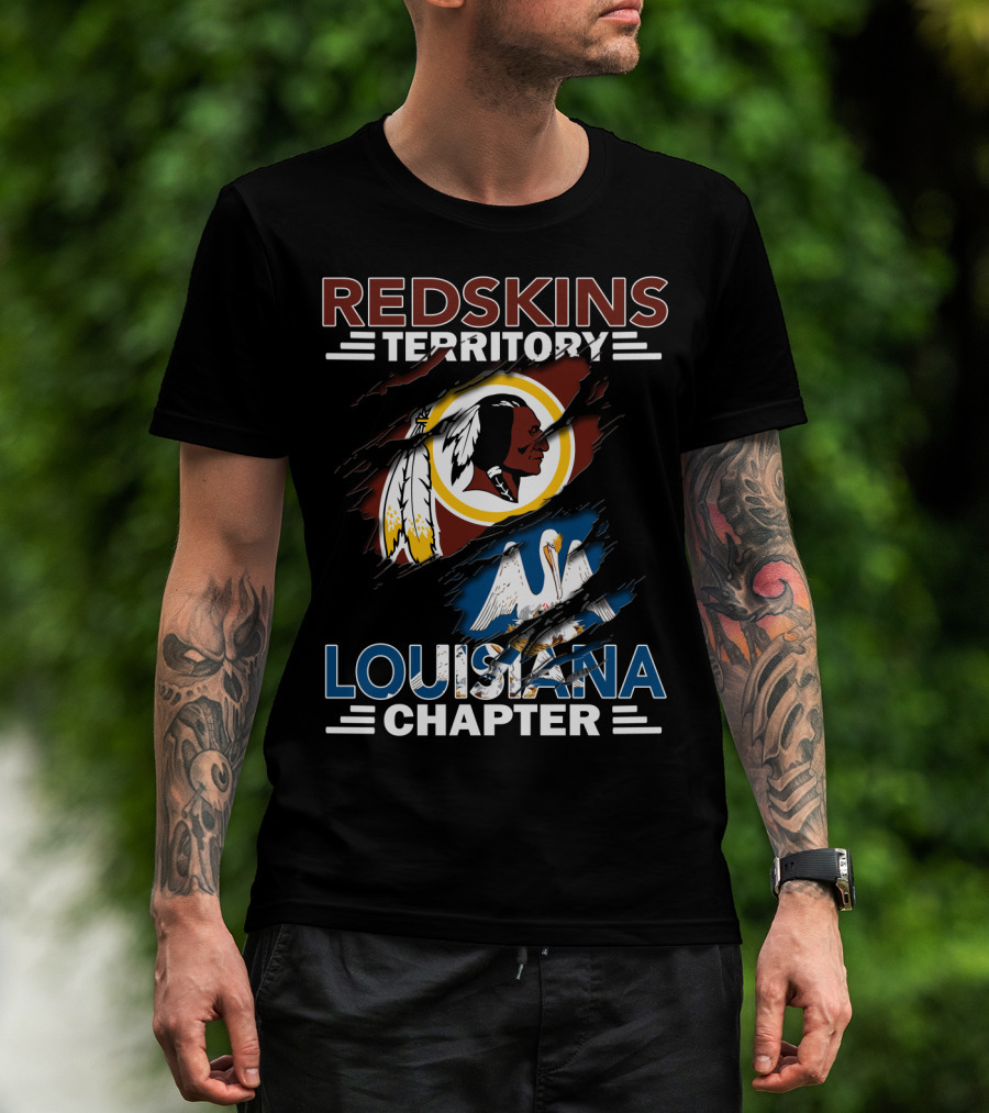 Redskins Territory Louisiana Chapter State Pride T-Shirt