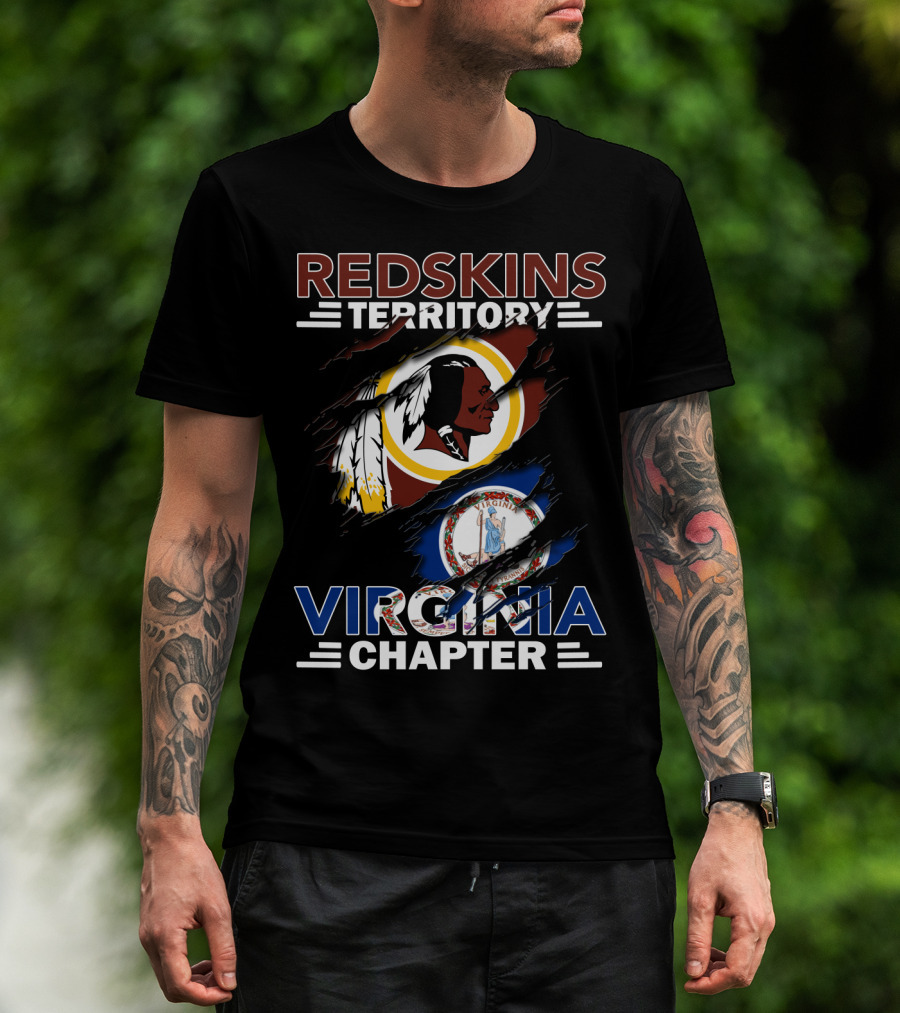 Redskins Territory Virginia Chapter Flag T-Shirt