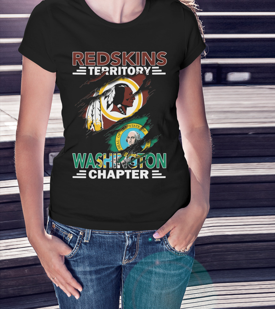 Redskins Territory Washington Chapter Seal Of The State Of Washington T-Shirt