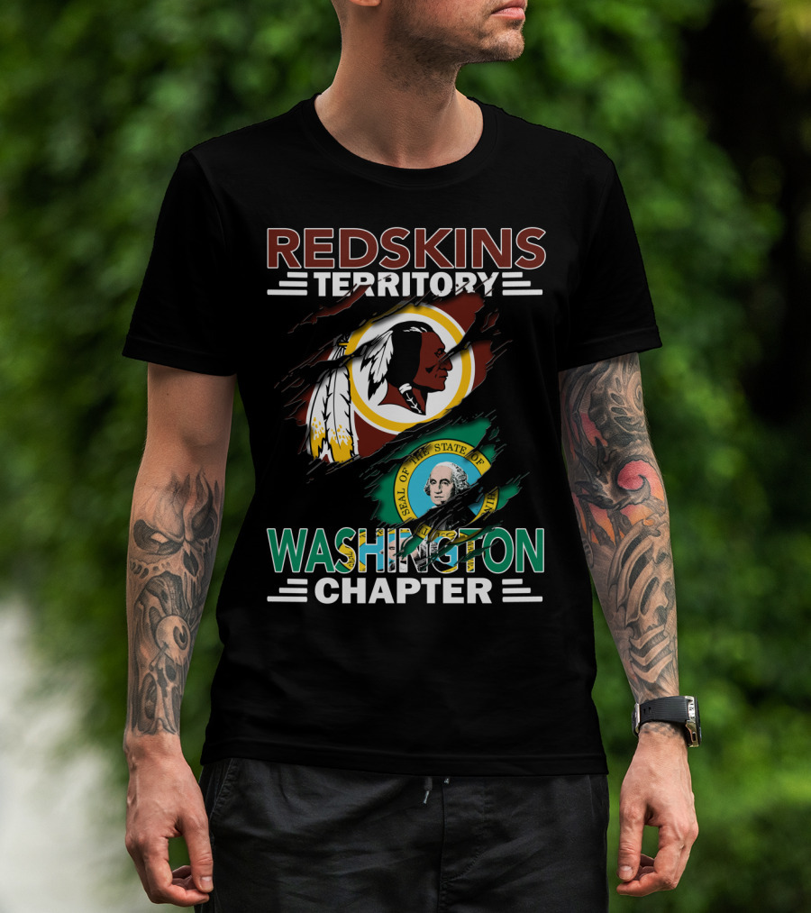 Redskins Territory Washington Chapter Seal Of The State Of Washington T-Shirt