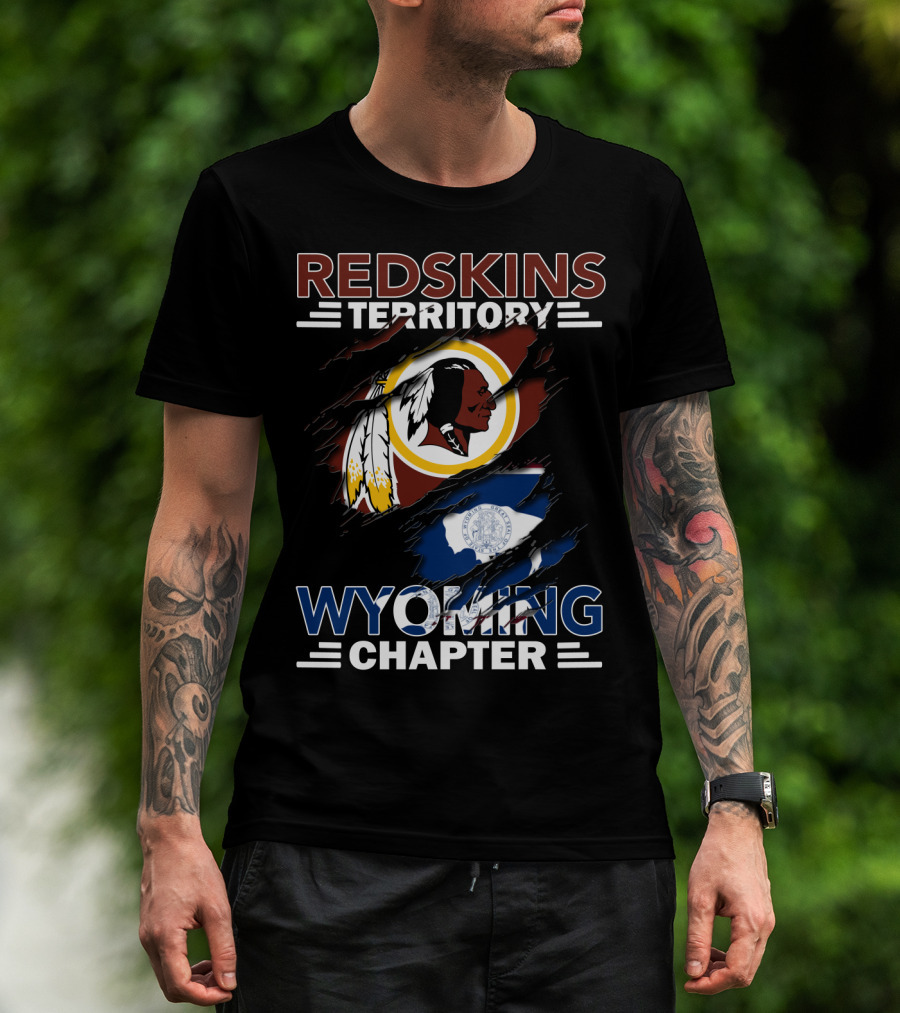 Redskins Territory Wyoming Chapter Flag T-Shirt