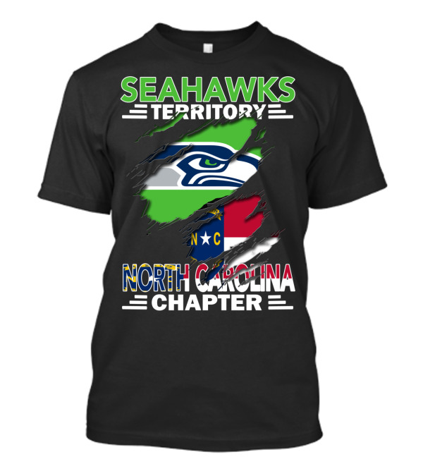Seahawks Territory North Carolina Chapter Flag T-Shirt
