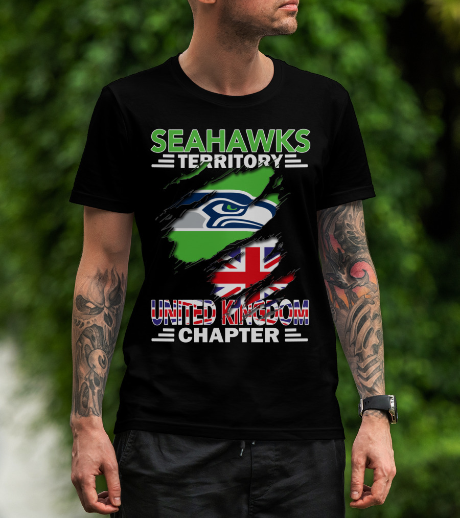 Seahawks Territory United Kingdom Chapter Flag T-Shirt