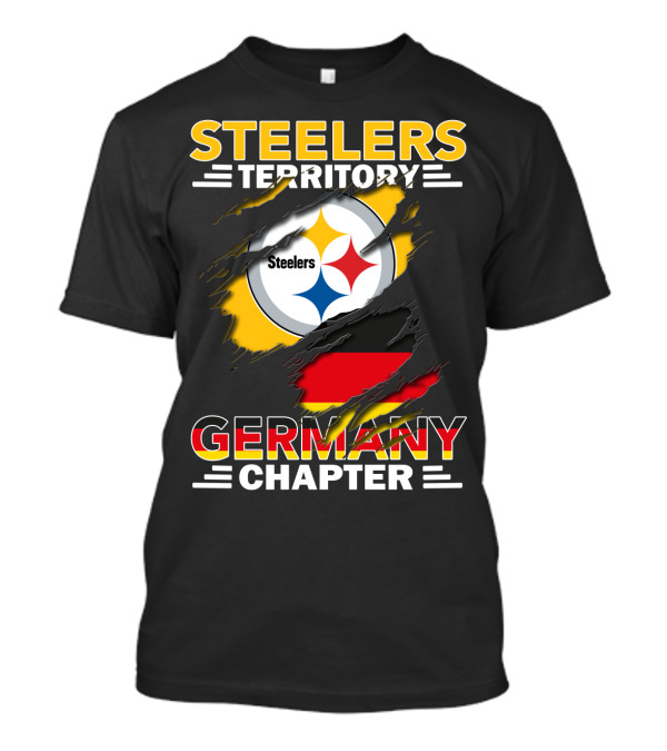 Steelers Territory Germany Chapter Steelers Logo German Flag T-Shirt