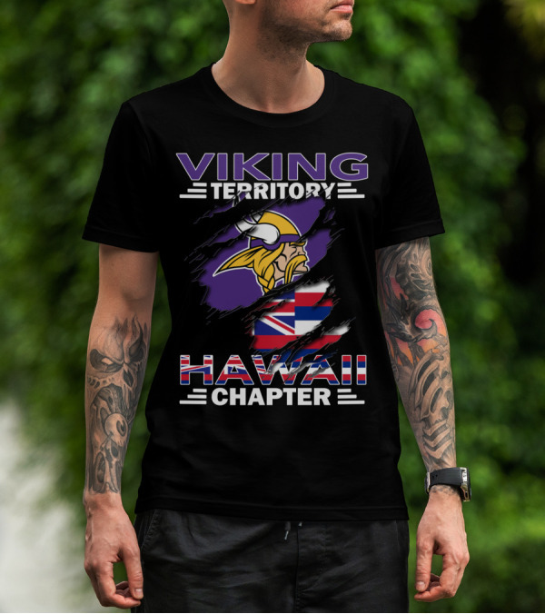 Viking Territory Hawaii Chapter Minnesota Football Fan Group T-Shirt