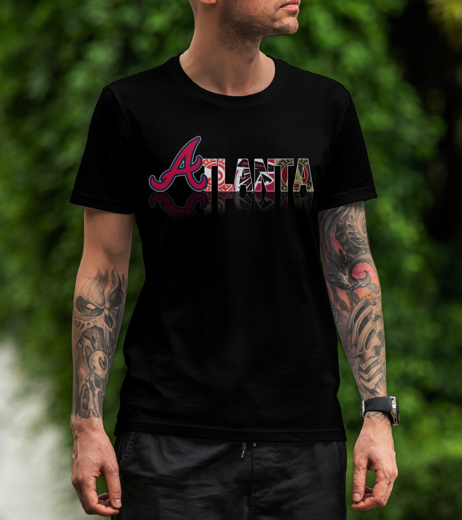 Atlanta Braves Themed City Reflections T-Shirt