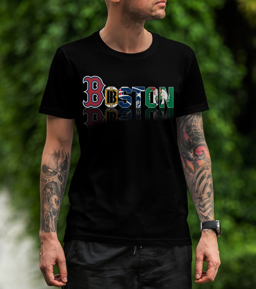 Boston Red Sox Bruins Patriots Celtics City T-Shirt