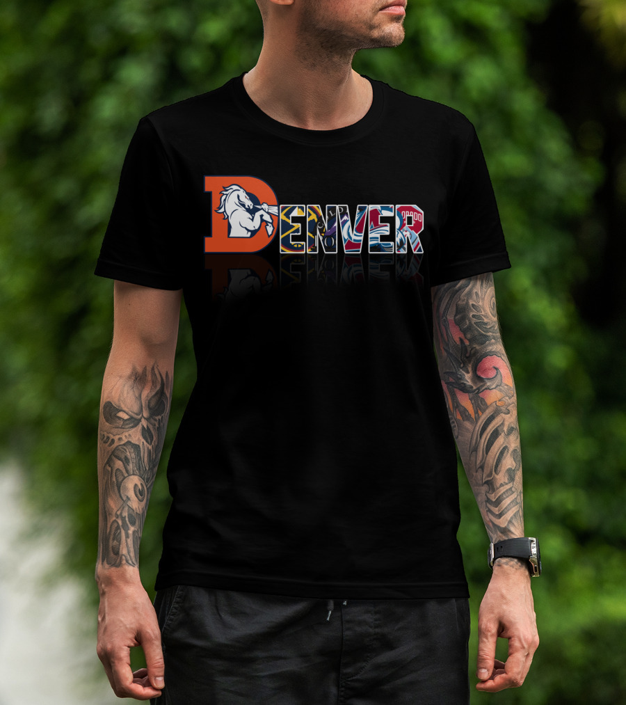 Denver Broncos Nuggets Avalanche Rapids City T-Shirt