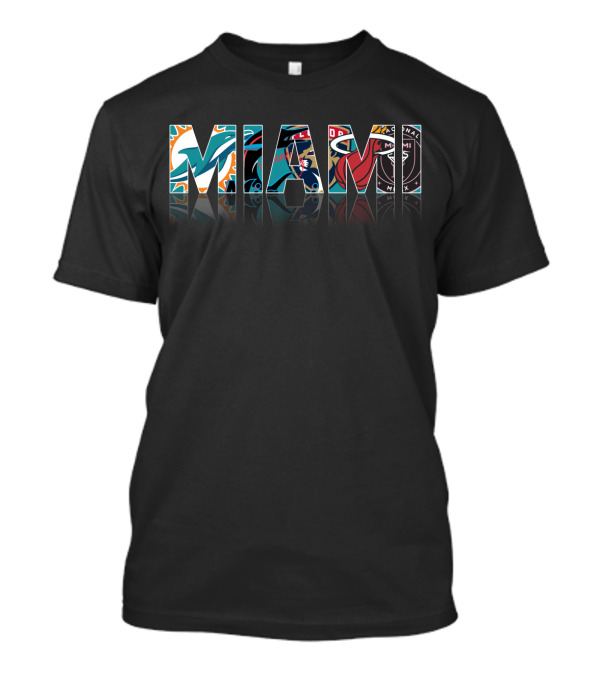 Miami Dolphins Heat Marlins Panthers Inter Miami T-Shirt