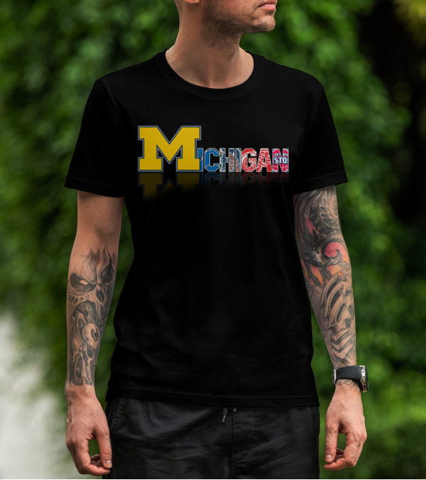 Michigan Wolverines Detroit Pistons Red Wings Lions Tigers T-Shirt