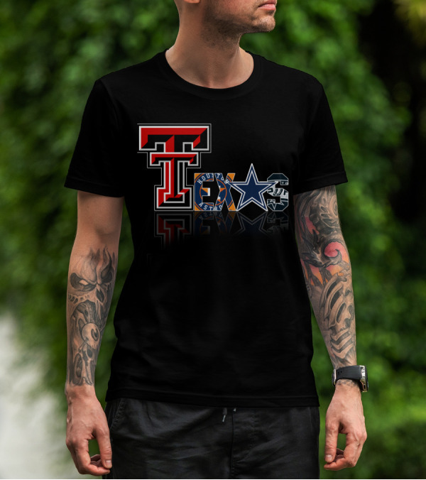 Texas Tech Cowboys Astros Spurs T-Shirt