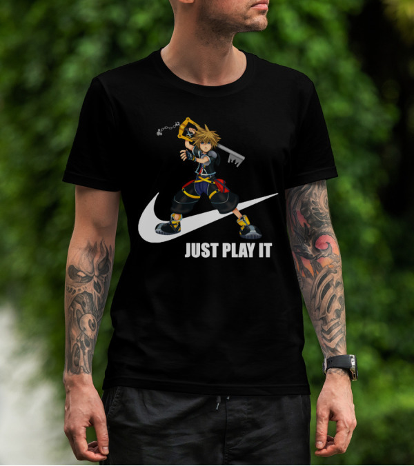Just Play It Kingdom Hearts Sora Keyblade T-Shirt