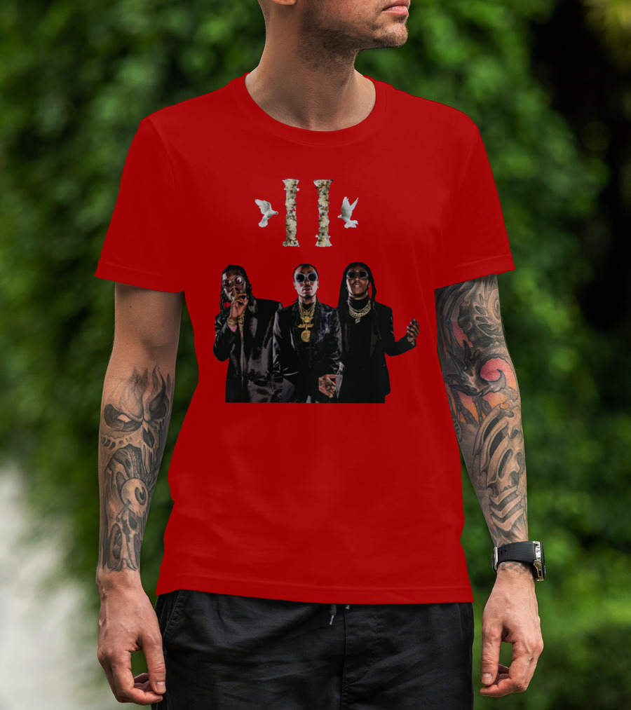 Migos Culture II Album Red Cover T-Shirt