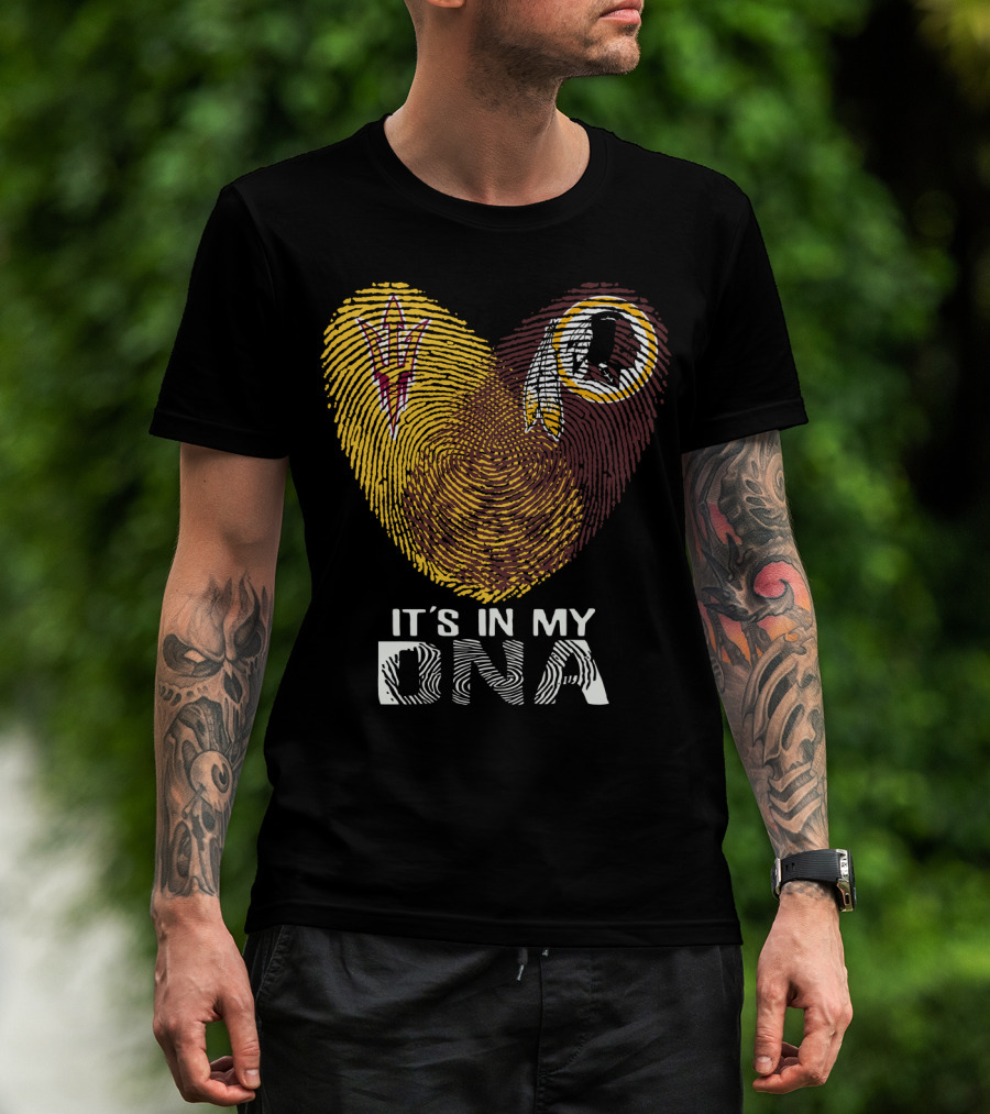 It's In My Dna Miami Dolphins Miami Hurricanes T-Shirt