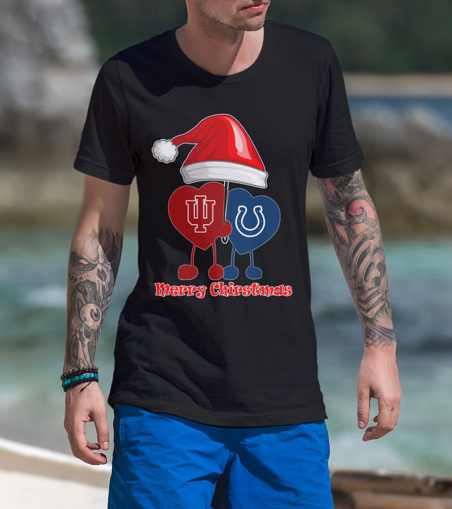 Merry Christmas Indianapolis Colts Indiana University T-Shirt