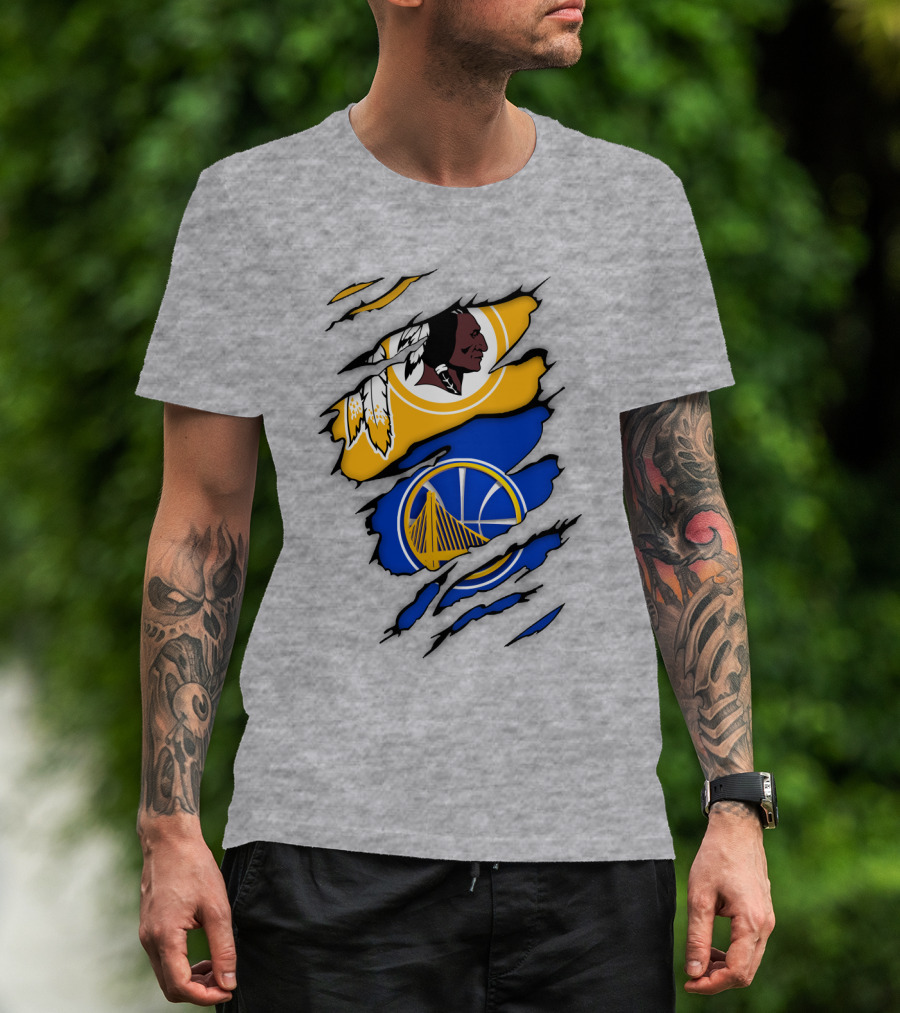 Washington Redskins Golden State Warriors Fusion T-Shirt