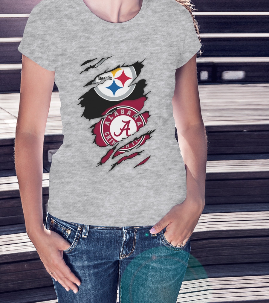 Steelers Alabama Crimson Tide Fusion T-Shirt