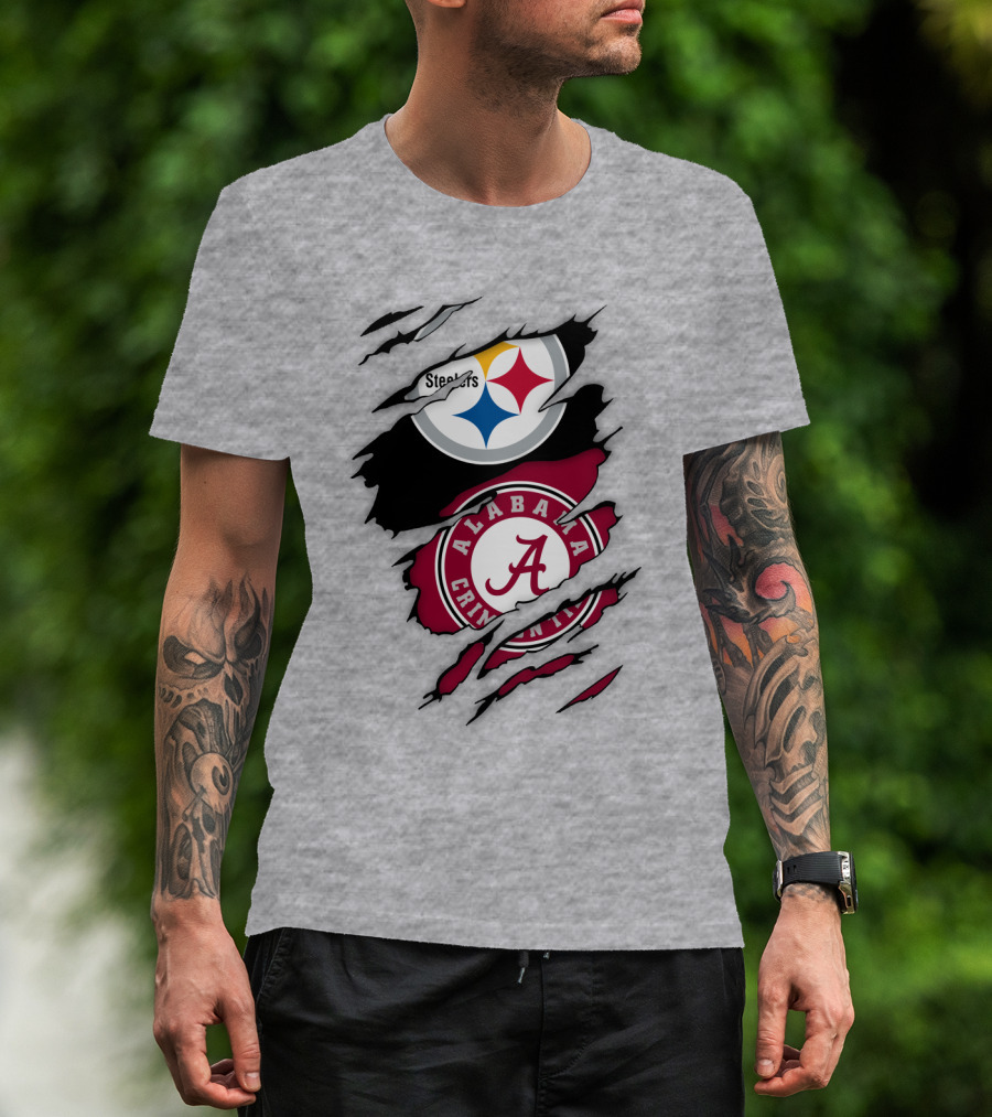 Steelers Alabama Crimson Tide Fusion T-Shirt