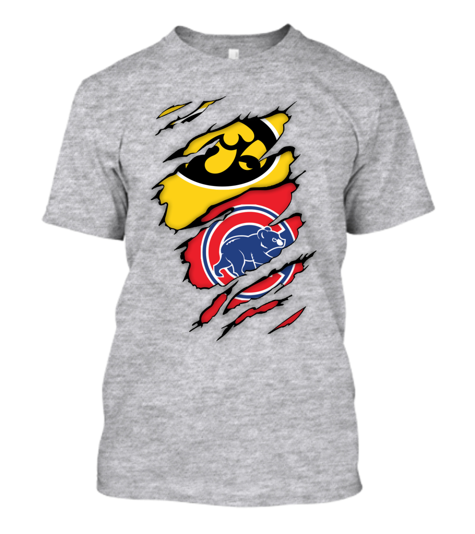 Chicago Cubs Iowa Hawkeyes Mashup T-Shirt