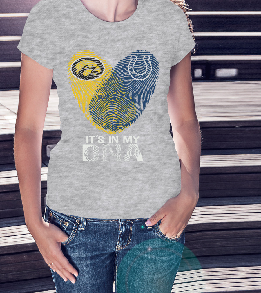 Indianapolis Colts Iowa Hawkeyes It's In My Dna T-Shirt