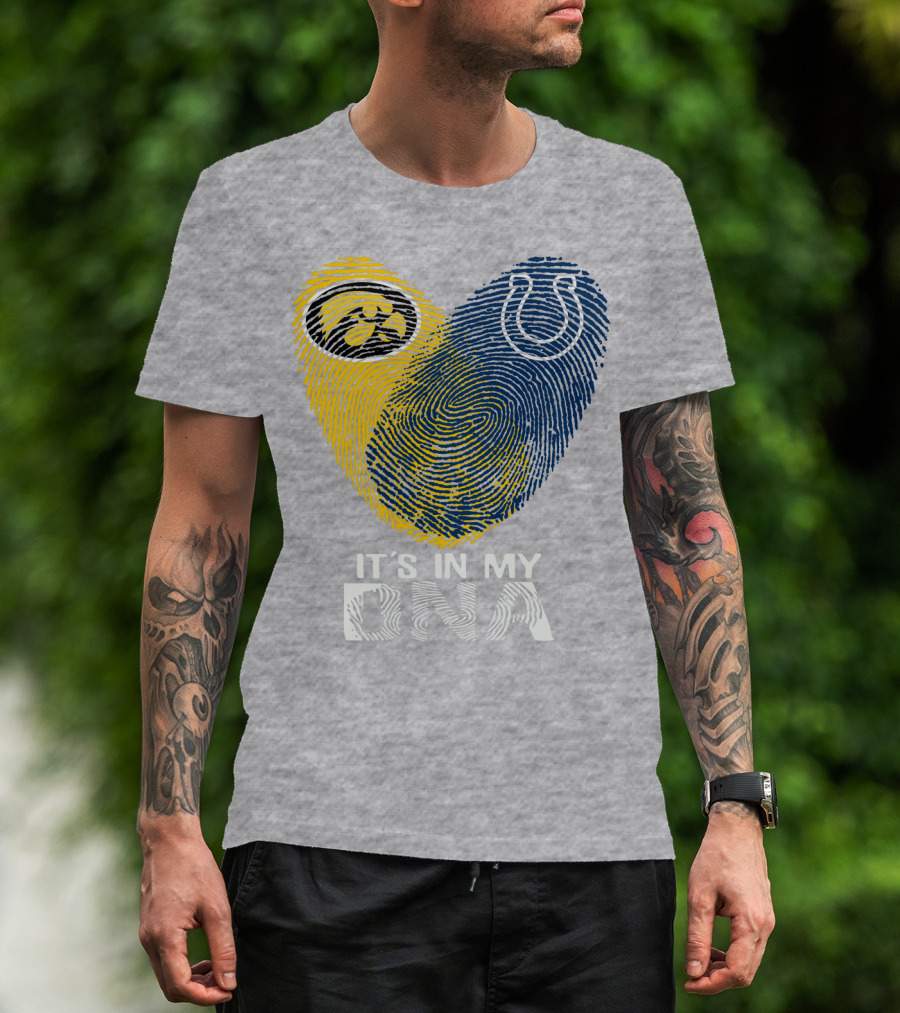 Indianapolis Colts Iowa Hawkeyes It's In My Dna T-Shirt