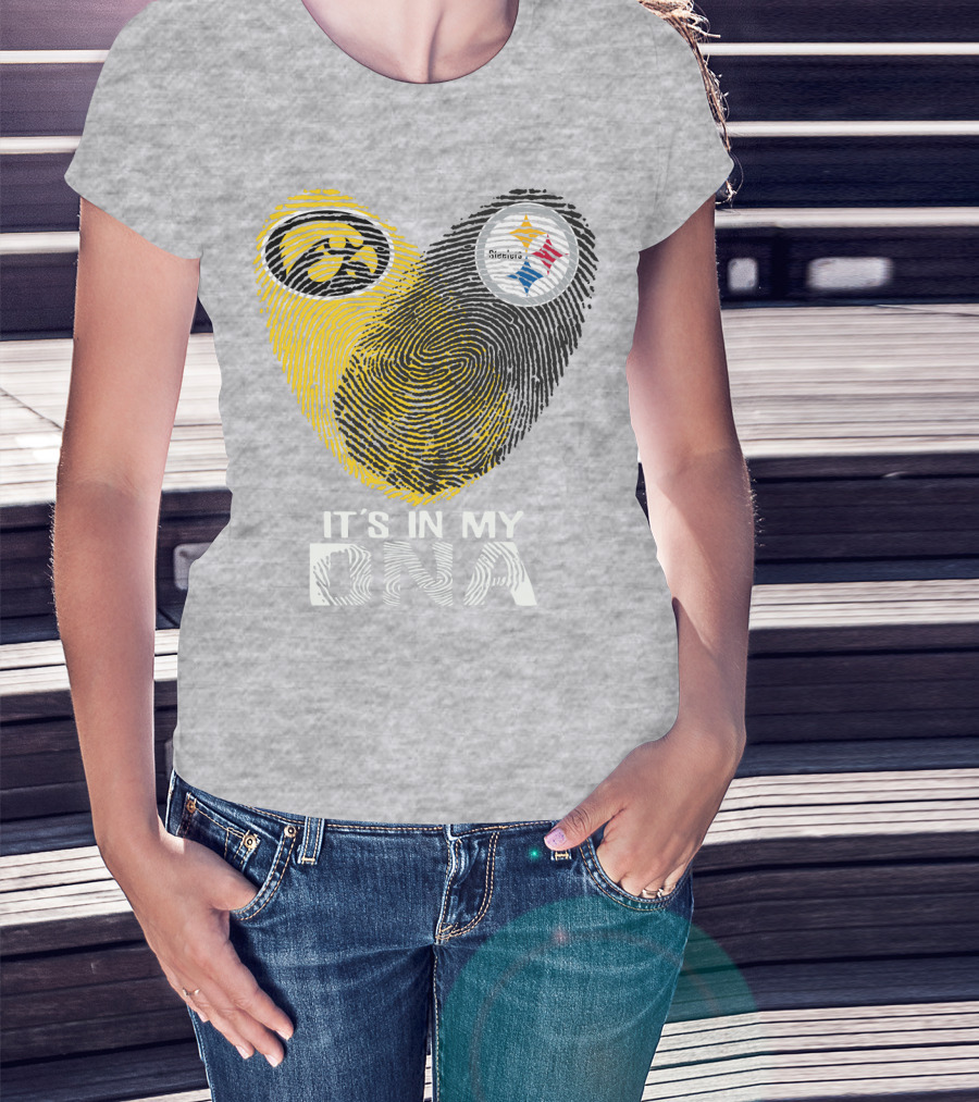 Pittsburgh Steelers Iowa Hawkeye It's In My Dna T-Shirt