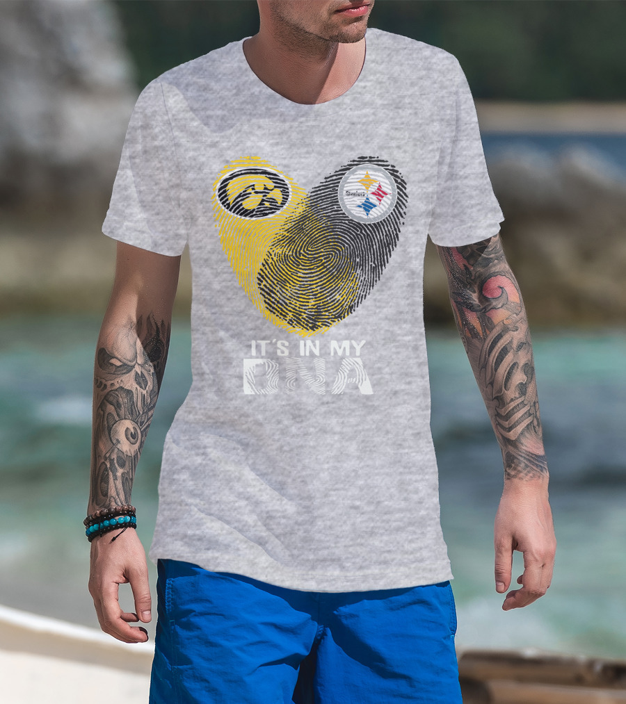 Pittsburgh Steelers Iowa Hawkeye It's In My Dna T-Shirt