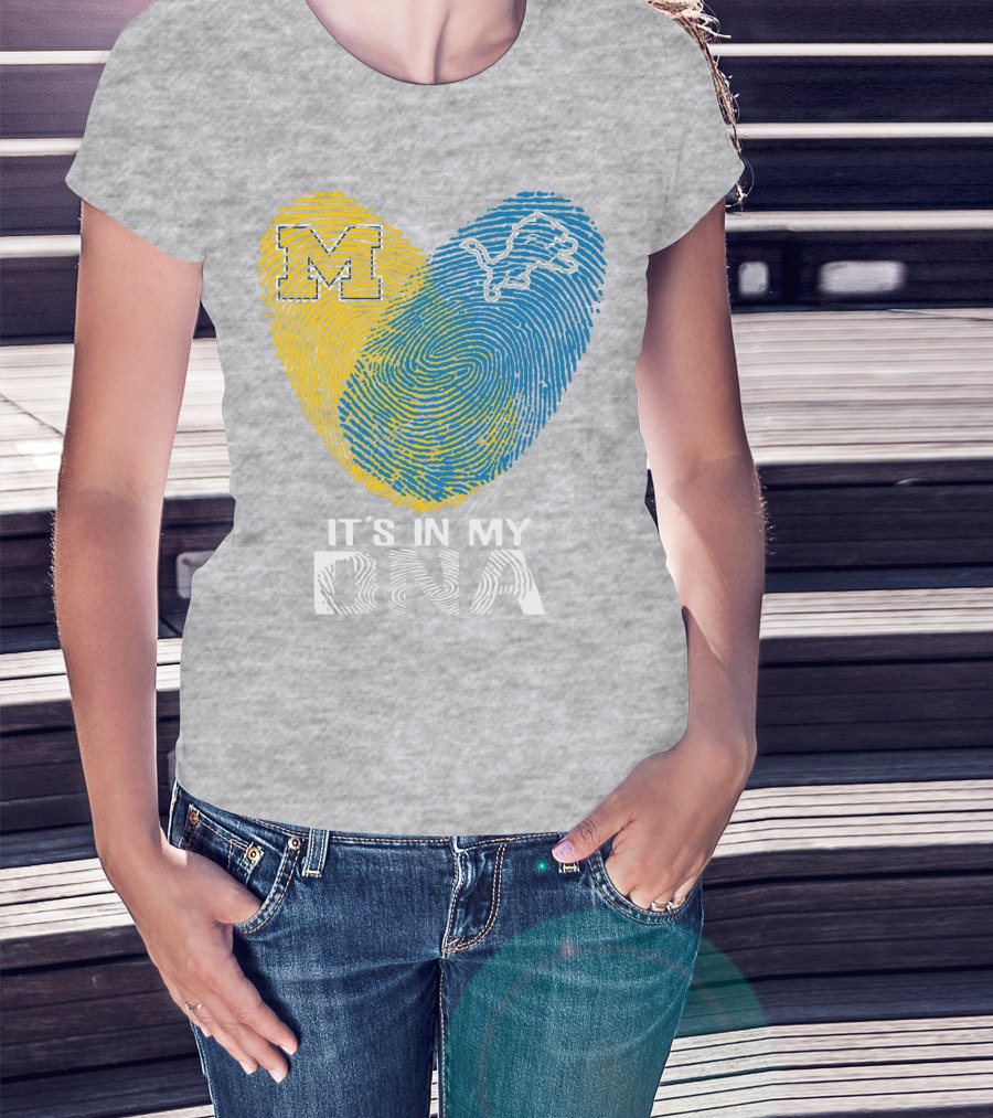 Detroit Lions Michigan It's In My Dna T-Shirt