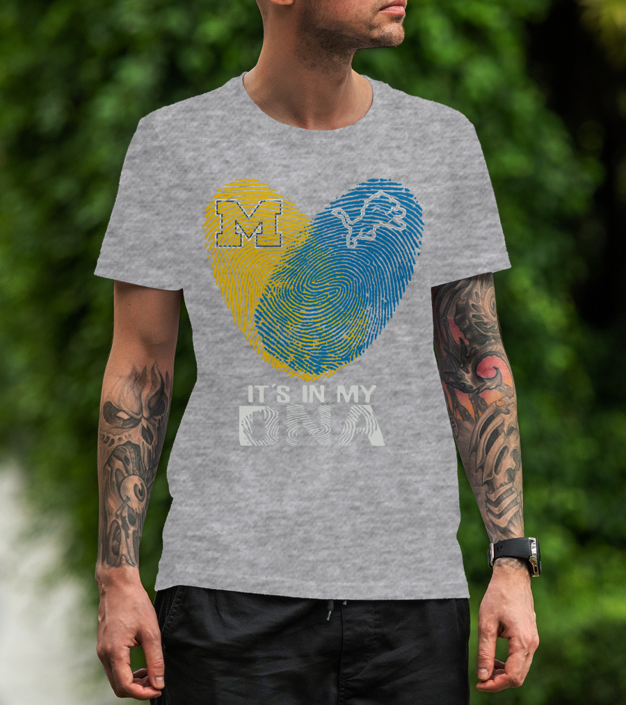Detroit Lions Michigan It's In My Dna T-Shirt