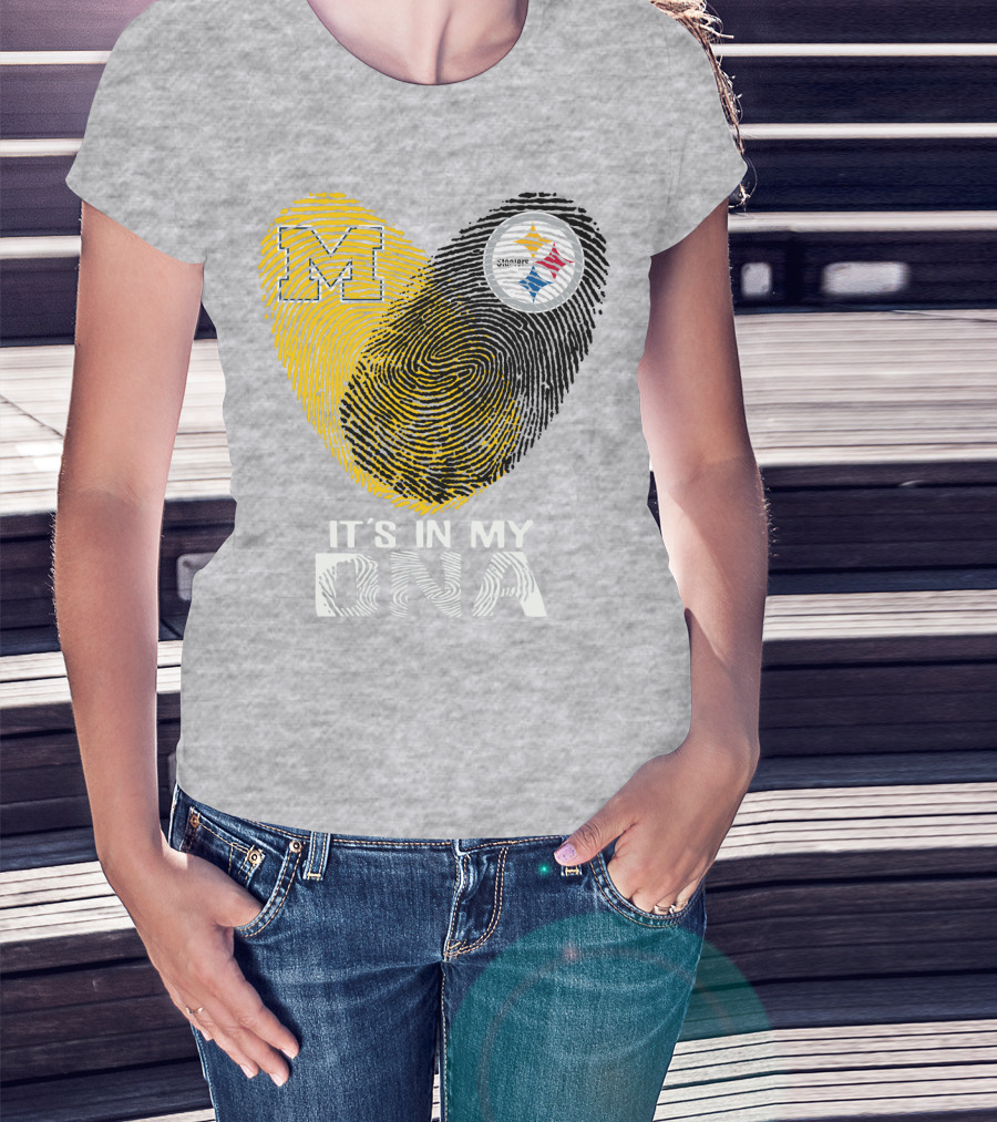 Pittsburgh Steelers Michigan It's In My Dna T-Shirt