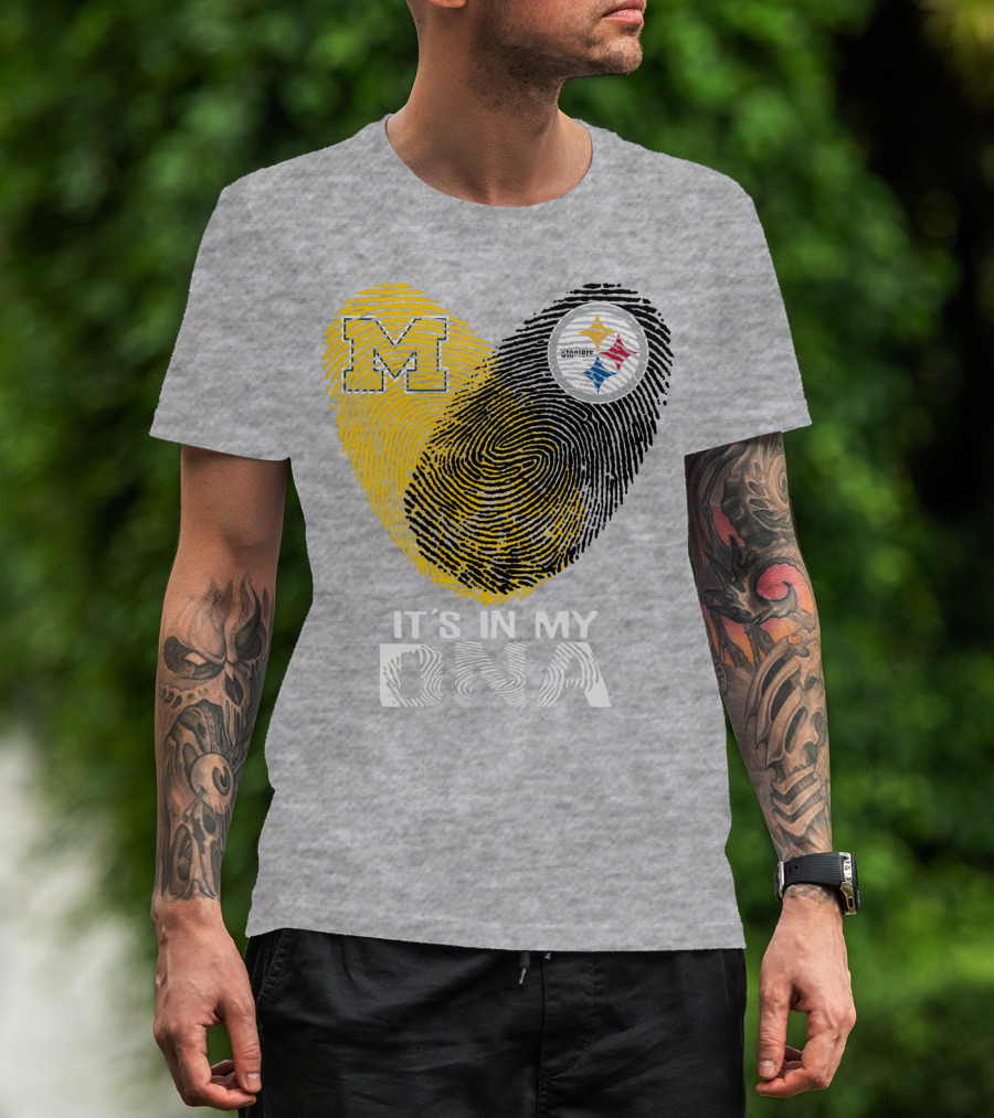 Pittsburgh Steelers Michigan It's In My Dna T-Shirt