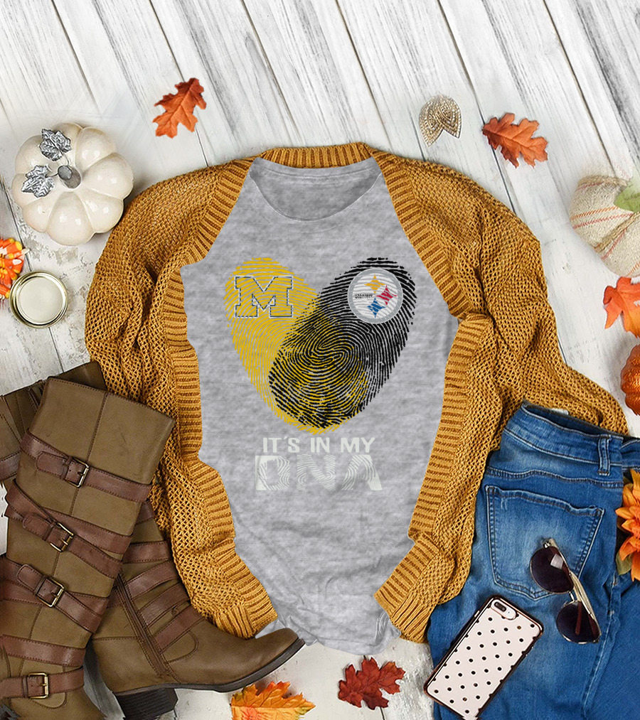 Pittsburgh Steelers Michigan It's In My Dna T-Shirt
