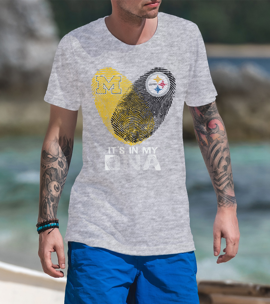 Pittsburgh Steelers Michigan It's In My Dna T-Shirt