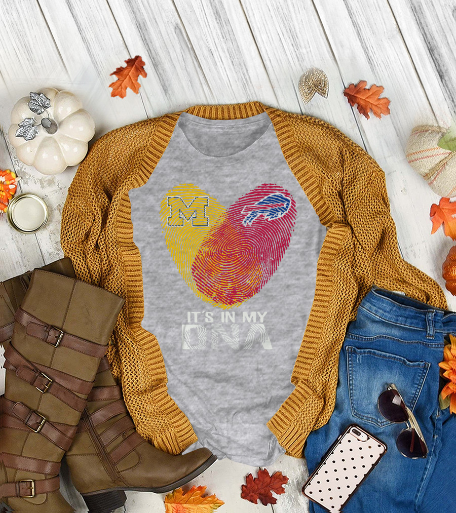 Buffalo Bills Michigan It's In My Dna T-Shirt