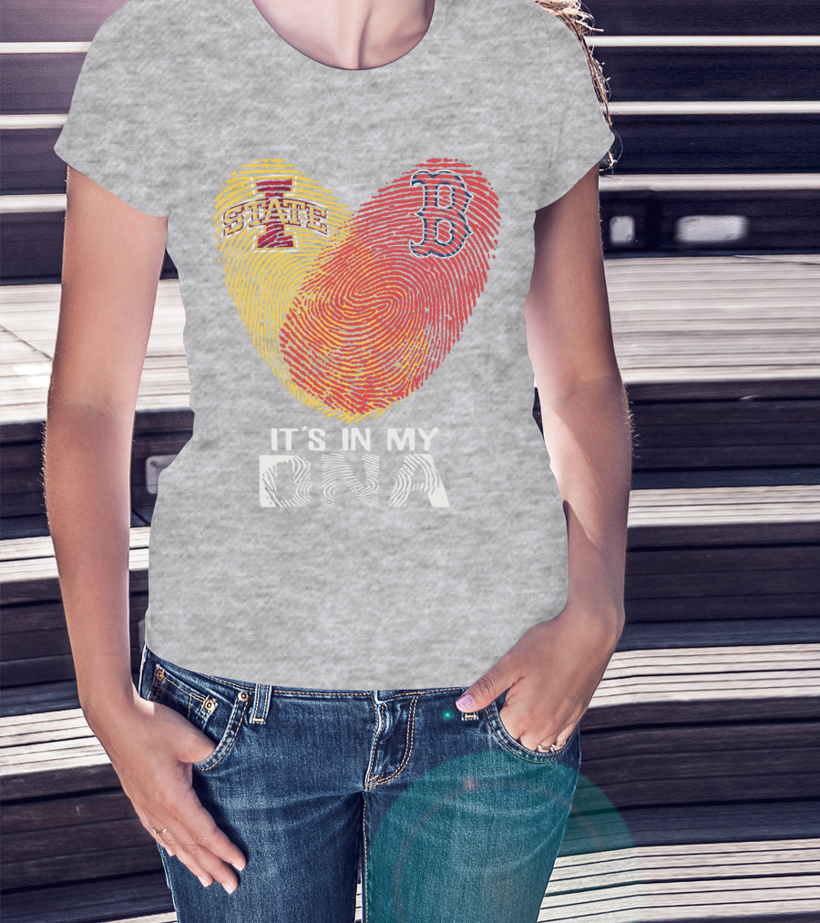 Boston Red Sox Iowa State It's In My DNA T-Shirt