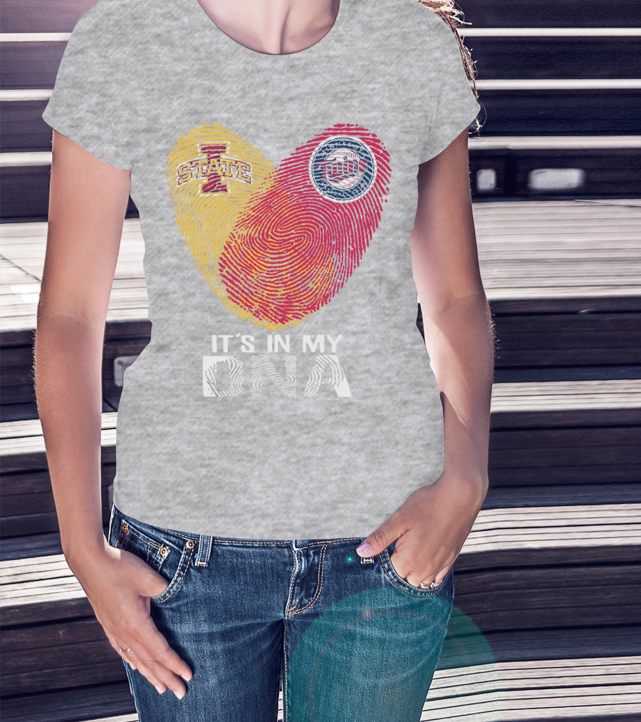 It's In My DNA Iowa State Twins T-Shirt