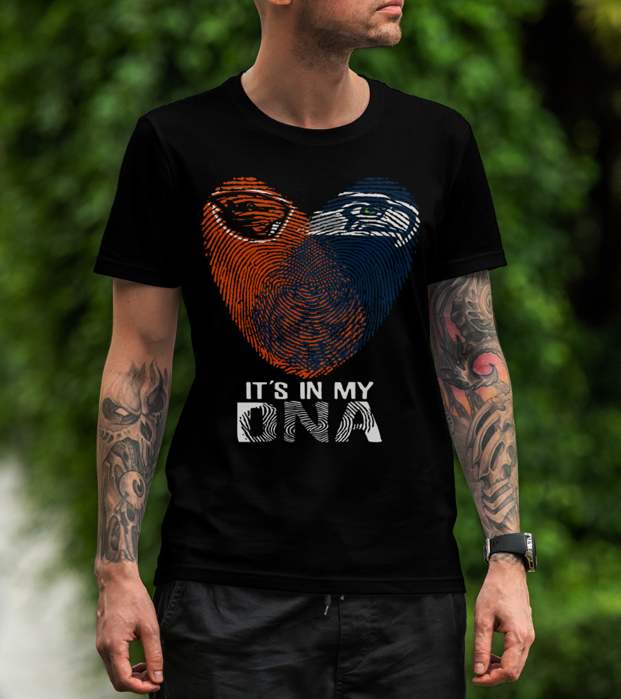 It's In My Dna Oregon State Beavers Seattle Seahawks T-Shirt
