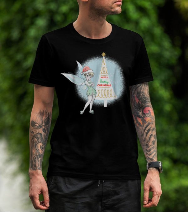 Disney Tinker Bell Have A Sassy Christmas Holiday T-Shirt