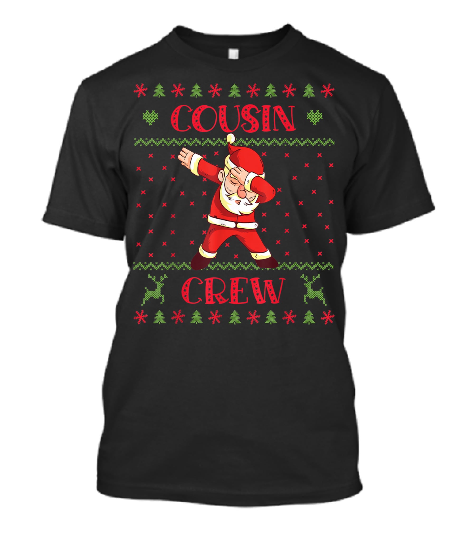 Cousin Crew Dabbing Santa Christmas T-Shirt