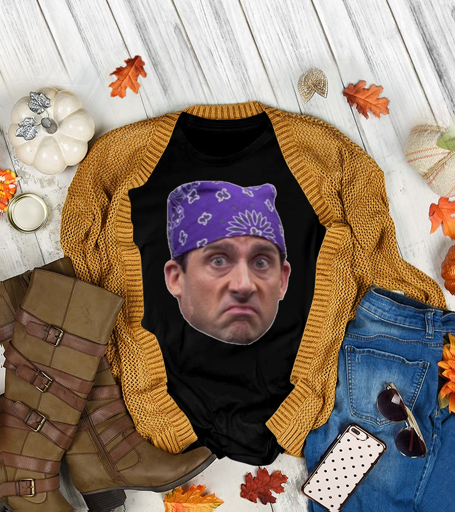 Prison Mike Bandana Head from The Office T-Shirt