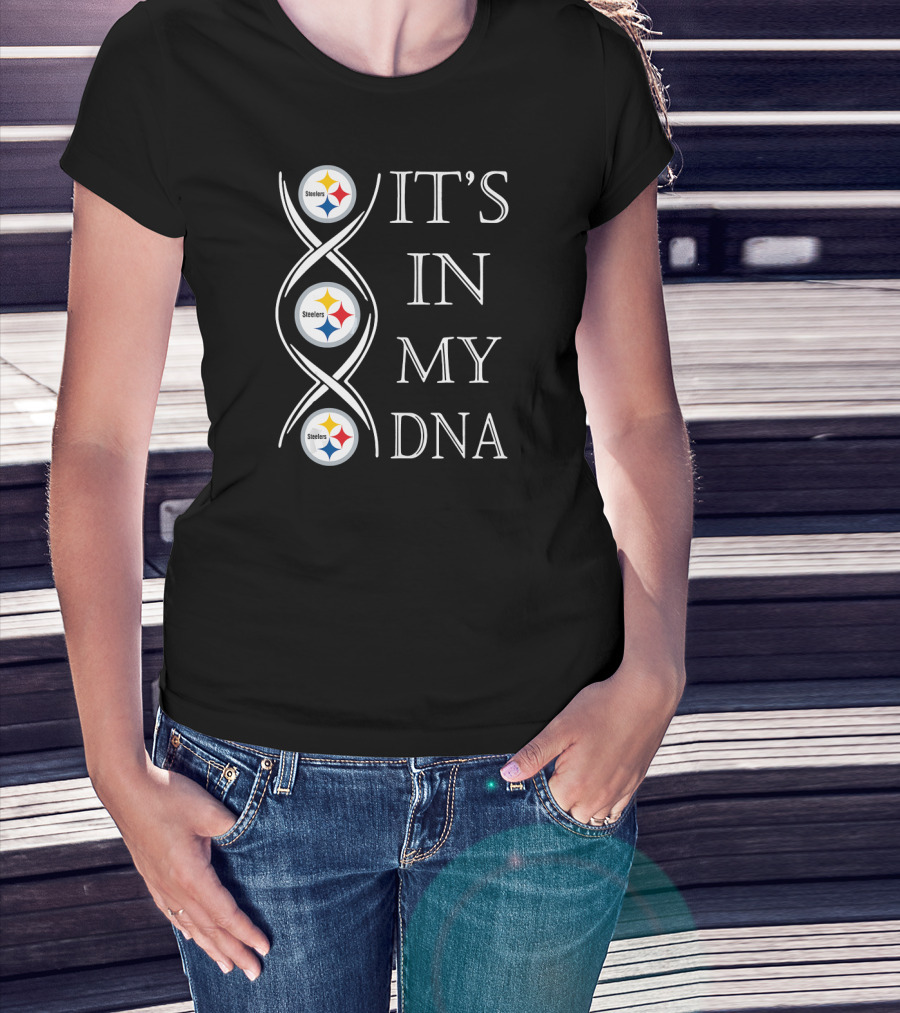 Pittsburgh Steelers It's In My DNA Football Fan Christmas T-Shirt