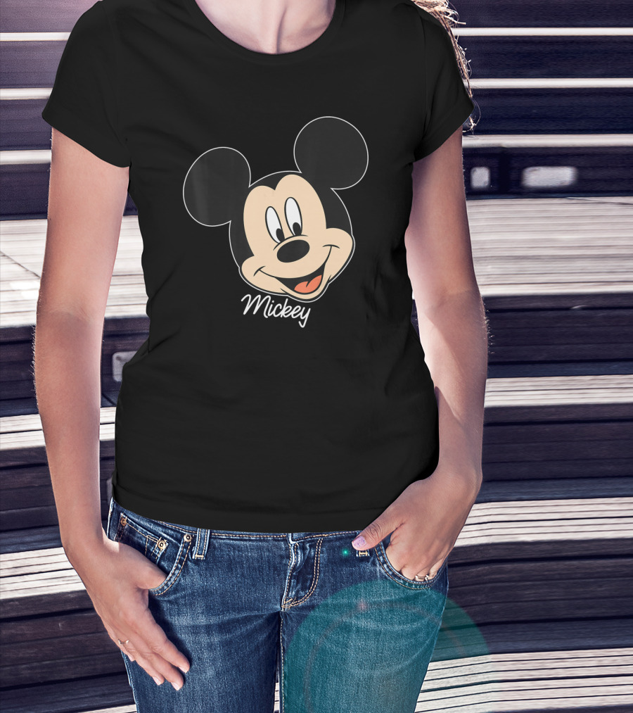 Disney Mickey And Friends Mickey Mouse Big Face Mickey T-Shirt