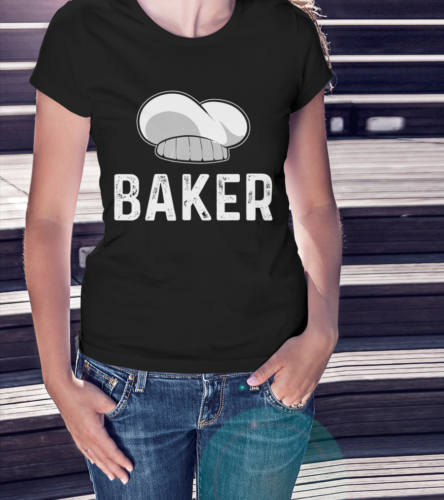 Baker Baking Bakery Chef Hat T-Shirt