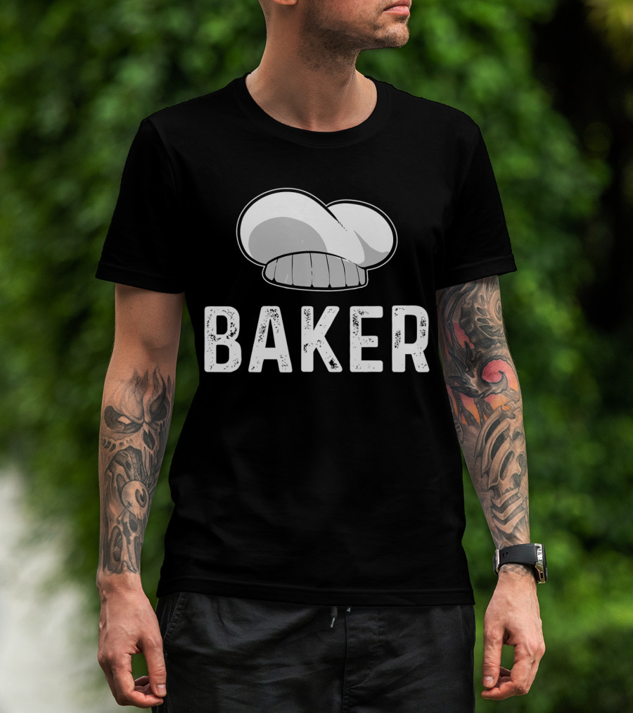 Baker Baking Bakery Chef Hat T-Shirt