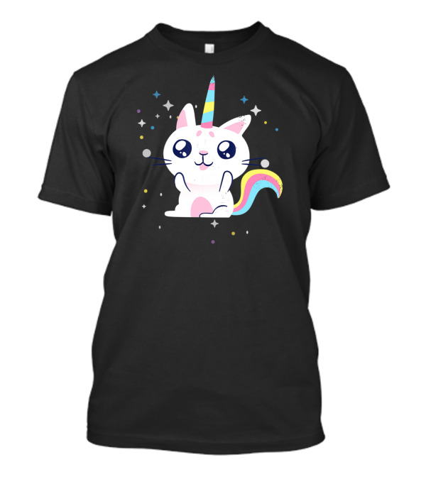 Caticorn Lover Rainbow Unicorn Cat T-Shirt