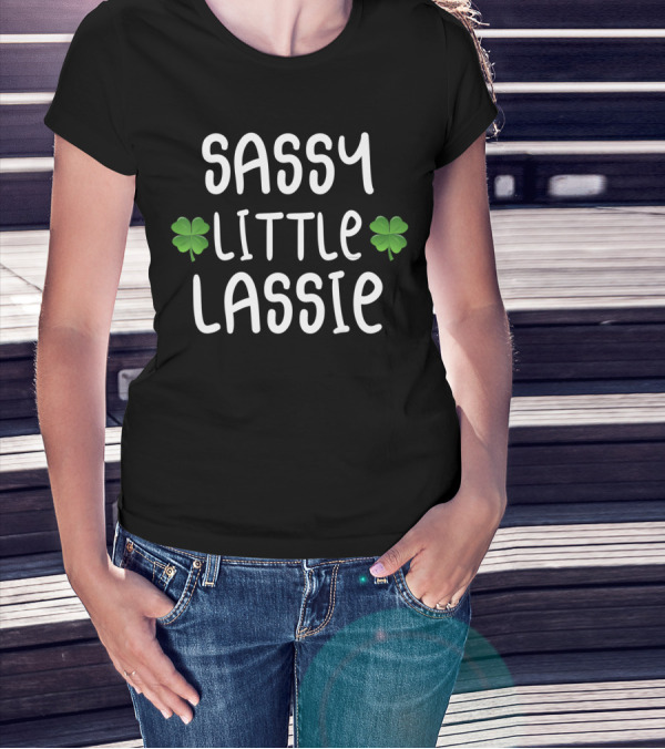 Sassy Little Lassie Shamrock Charm T-Shirt
